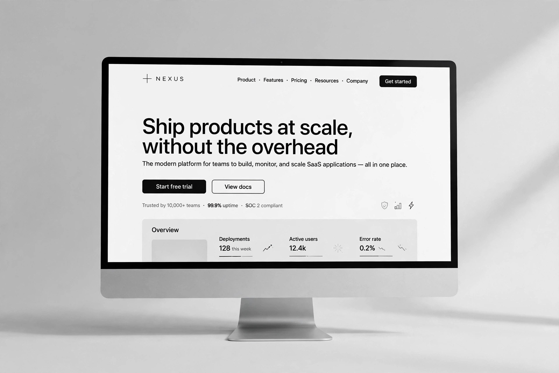 Landing Page preview