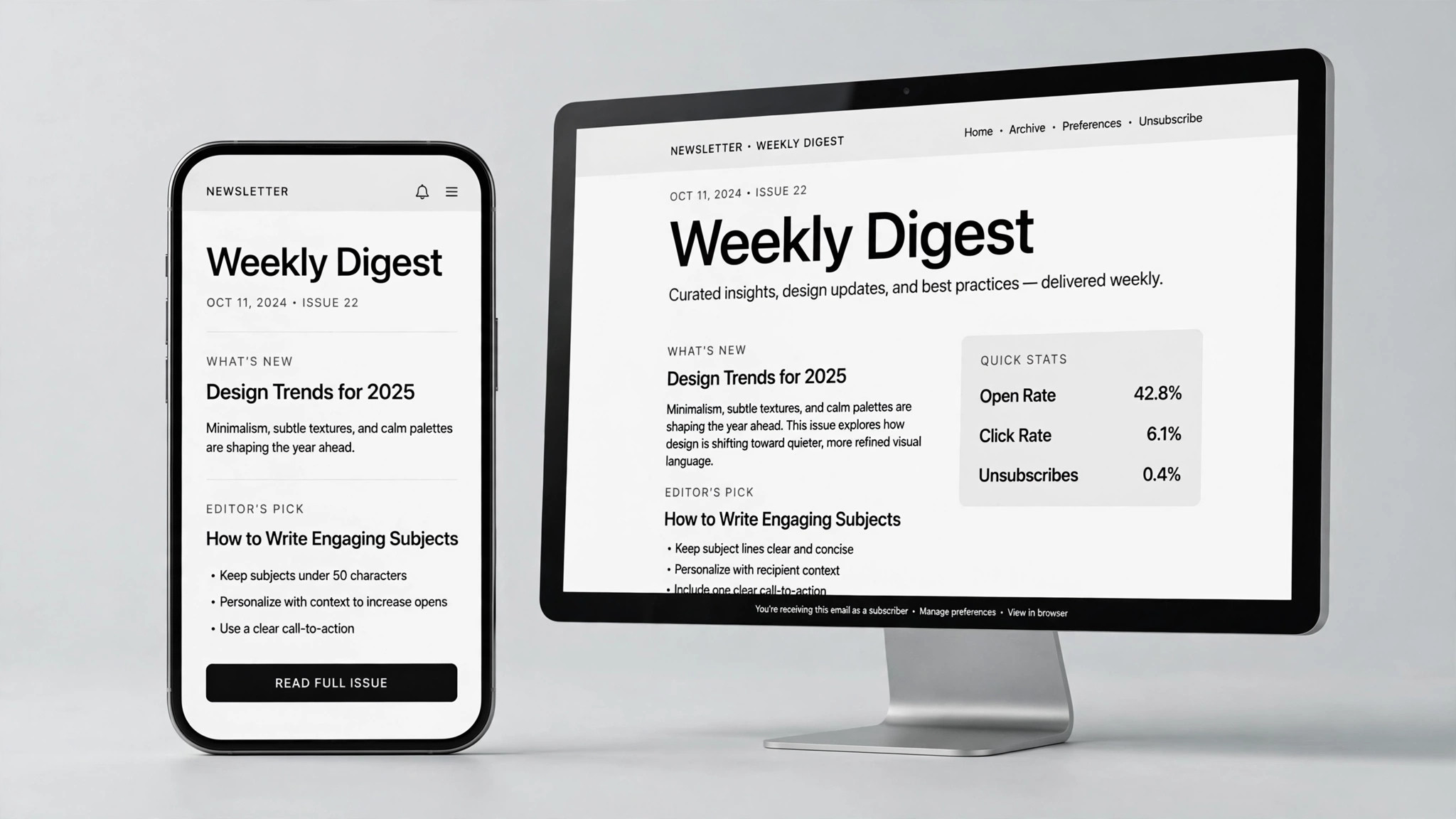 Newsletter preview